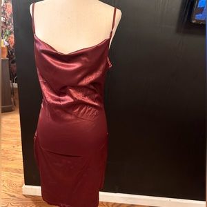 Shein burgundy cocktail dress